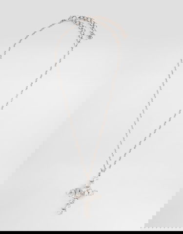 Náhrdelník Dolce & Gabbana Dolce & Gabbana Rhinestone Cross Pendant Necklace Metalická | WNR8S8W111187655, 0