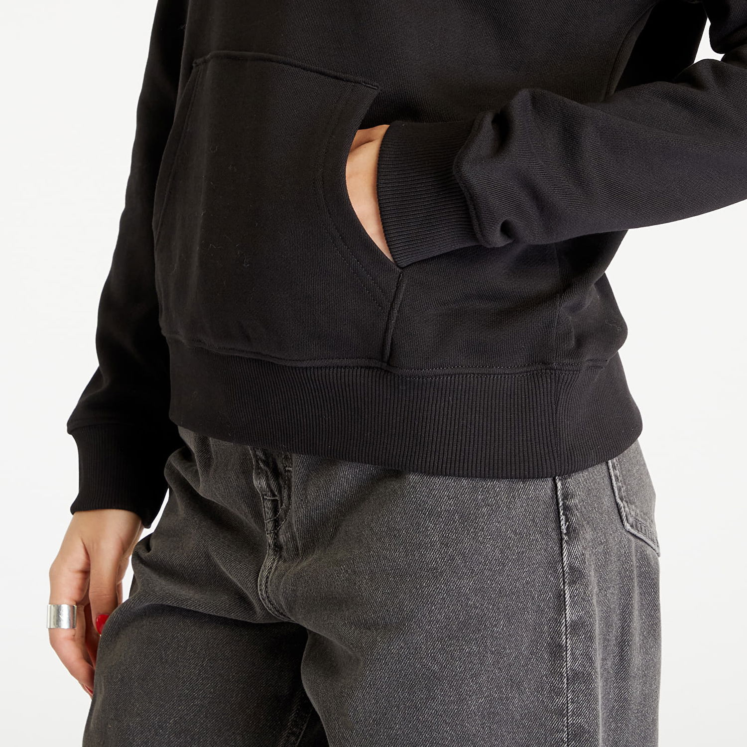 Mikina Tommy Hilfiger BOXY BADGE HOODIE Čierna | DW0DW15411 BDS, 1