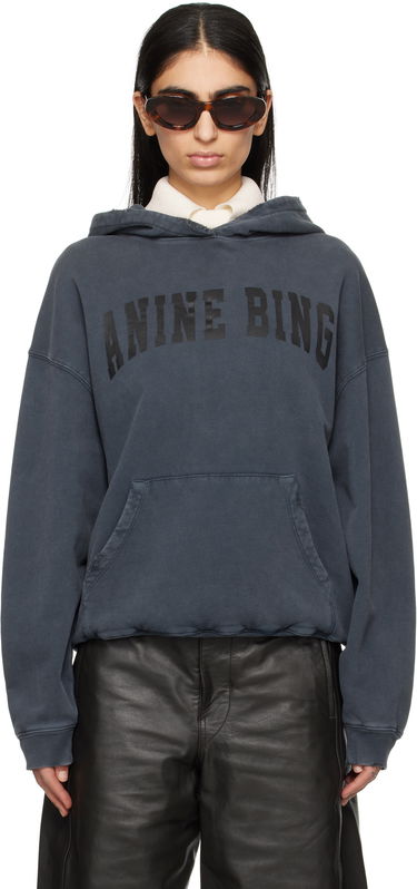 Mikina Anine Bing Anine Bing Harvey Hoodie Modrá | S-08-5185-002, 0