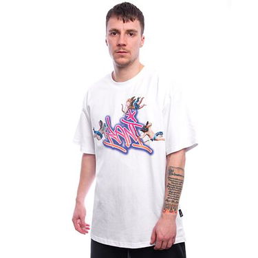 Tričko Karl Kani Karl Kani Woven Signature Airbrush Amor T-Shirt Biela | KK-60300350, 0