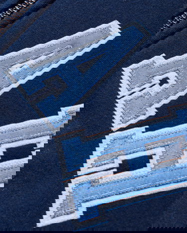Mikina Noah Arch Appliqué Zip-Up Hoodie Navy | SS194SS25 NVY, 3
