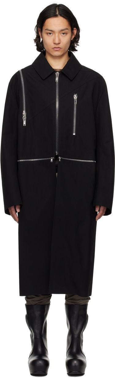 Kabáty Rick Owens Rick Owens Hollywood Headon Jumbo Mac Coat Čierna | RL01E5919 CCVS, 0