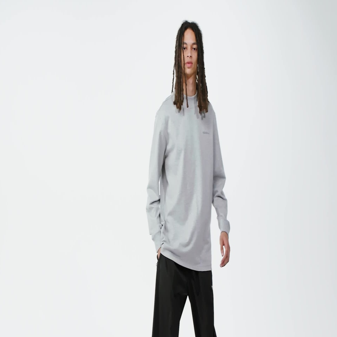 Tričko adidas Performance Long Sleeve Mock Neck Šedá | IX9639, 1