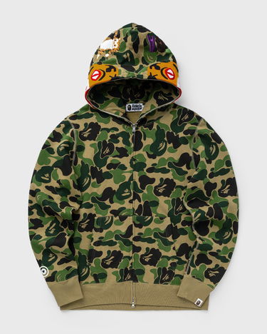 Mikina BAPE ABC CAMO TIGER Full Zip Hoodie Zelené | 001ZPK801003MGRN, 0