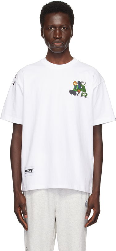 Tričko AAPE by A Bathing Ape AAPE by A Bathing Ape 'AAPER' T-Shirt Biela | AAPTEM1574XXNWHX, 0