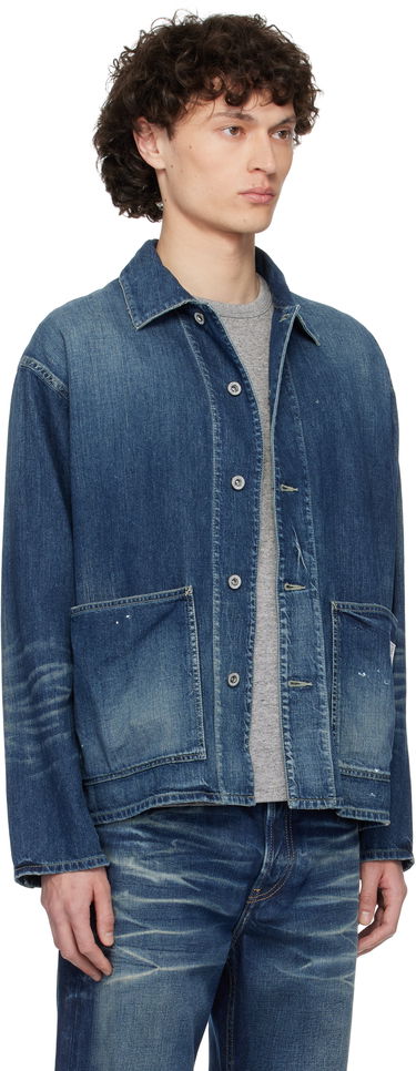 Bunda Neighborhood Neighborhood Washed Denim Coverall Jacket Čierna | 251SPNH-JKM02, 4