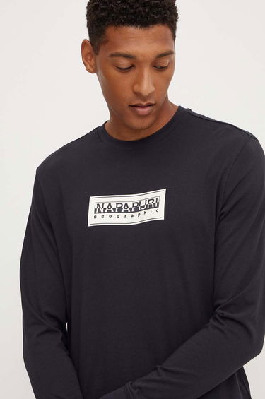 Tričko Napapijri Long Sleeve Graphic T-Shirt Čierna | NP0A4I3M0411, 0