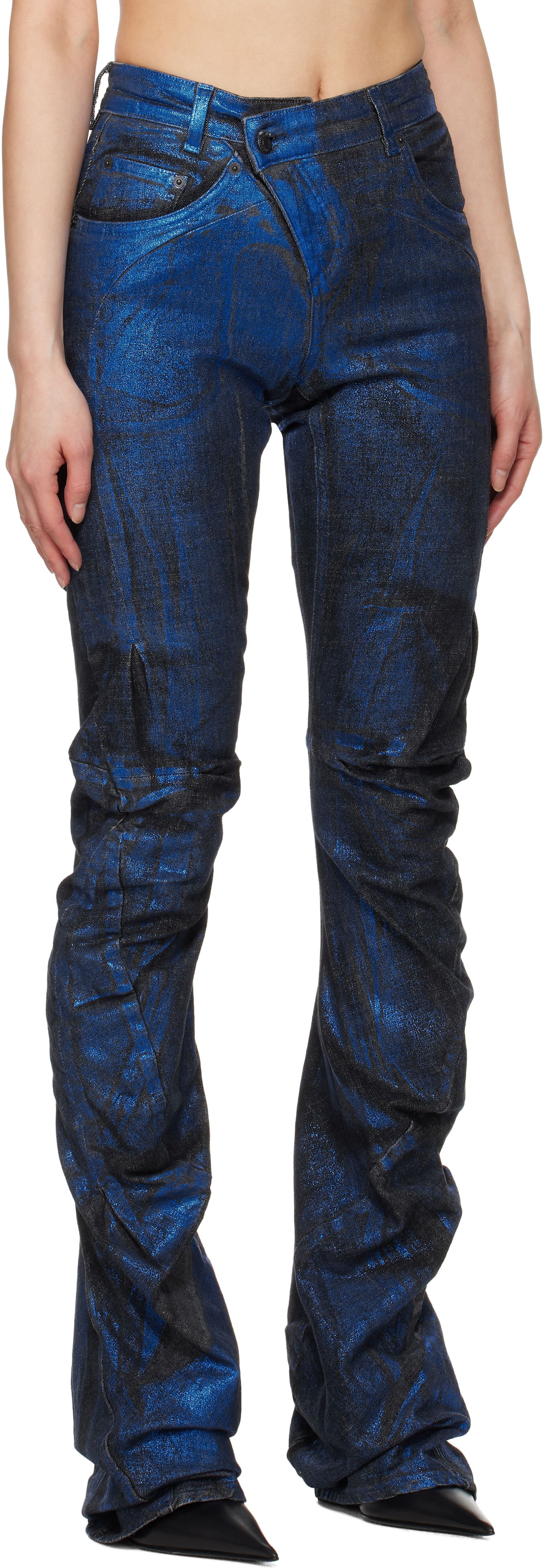 Džínsy Ottolinger Ottolinger Drape Denim Jeans Modrá | 117-17017E-21, 1
