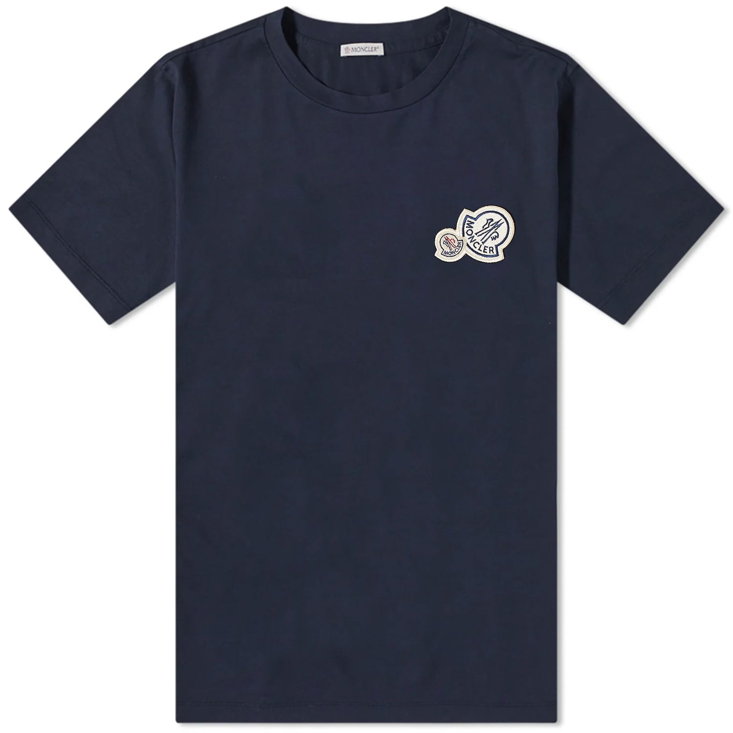 Tričko Moncler Double Badge Tee Navy | 8C000-58-8390Y-773, 0