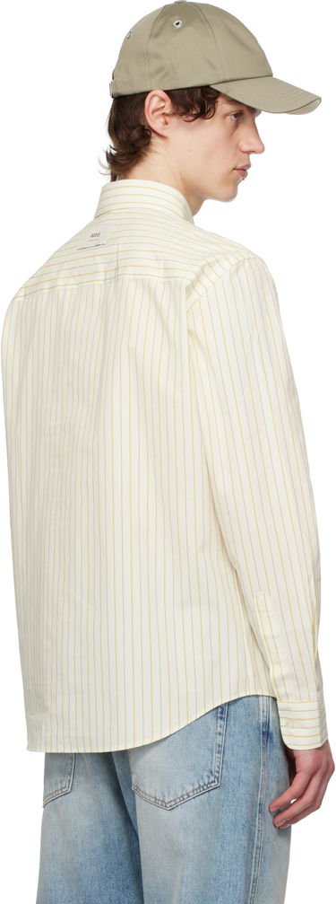 Košeľa AMI AMI Paris Classic Striped Shirt Žltá | HSH051.CO0109, 2
