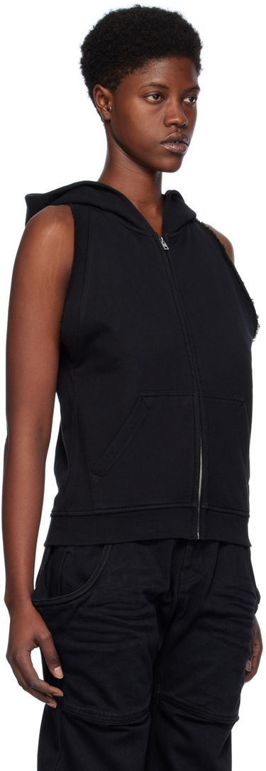 Mikina We11done We11done Sleeveless Zip-Up Hoodie Čierna | WD-TJ0-24-756-W-BK, 1