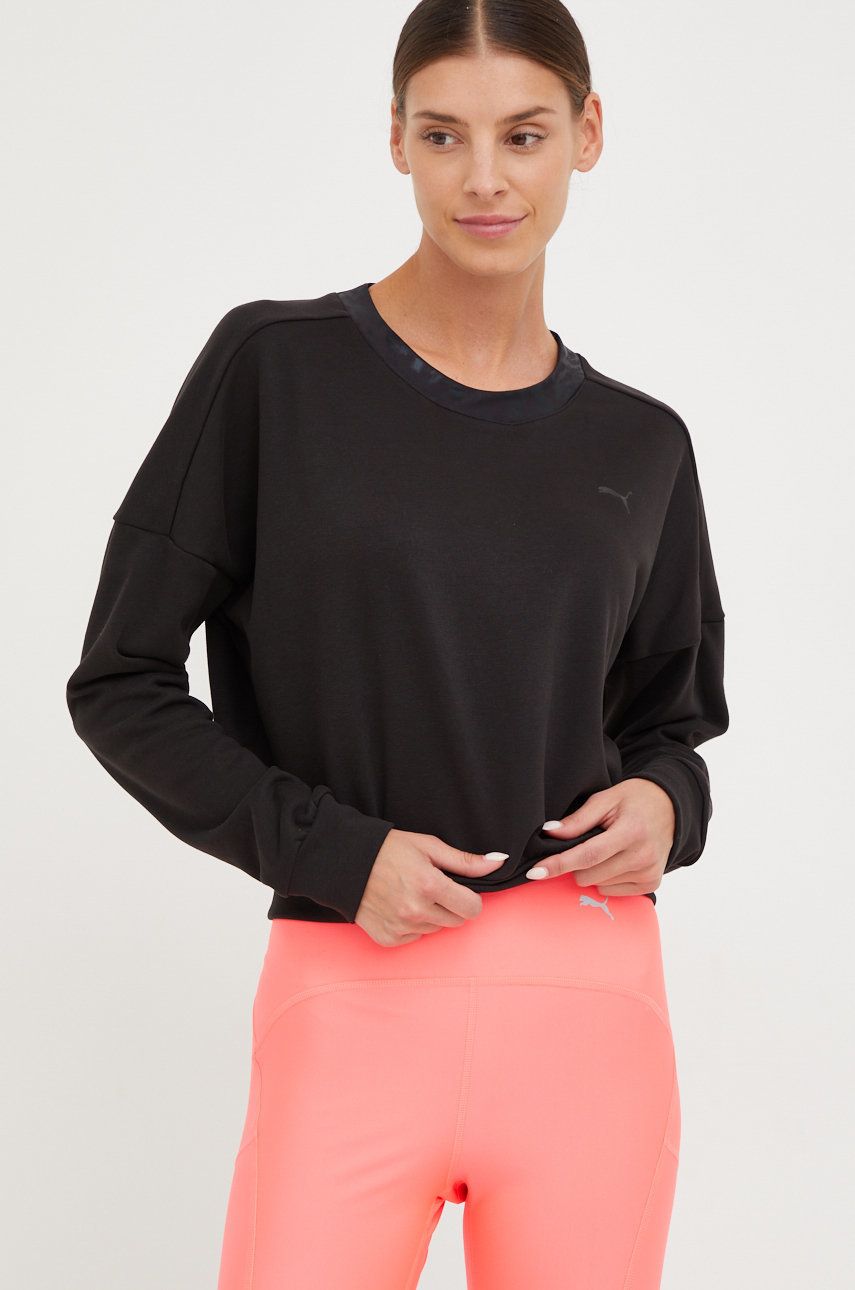 Mikina Puma Safari Glam Crew Čierna | 522244, 0