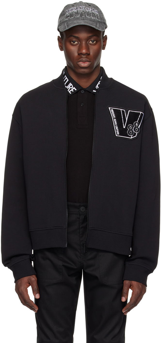 Bomber bunda Versace Couture Black Patch Bomber Jacket Čierna | E76GAIG05_ECF01G, 0
