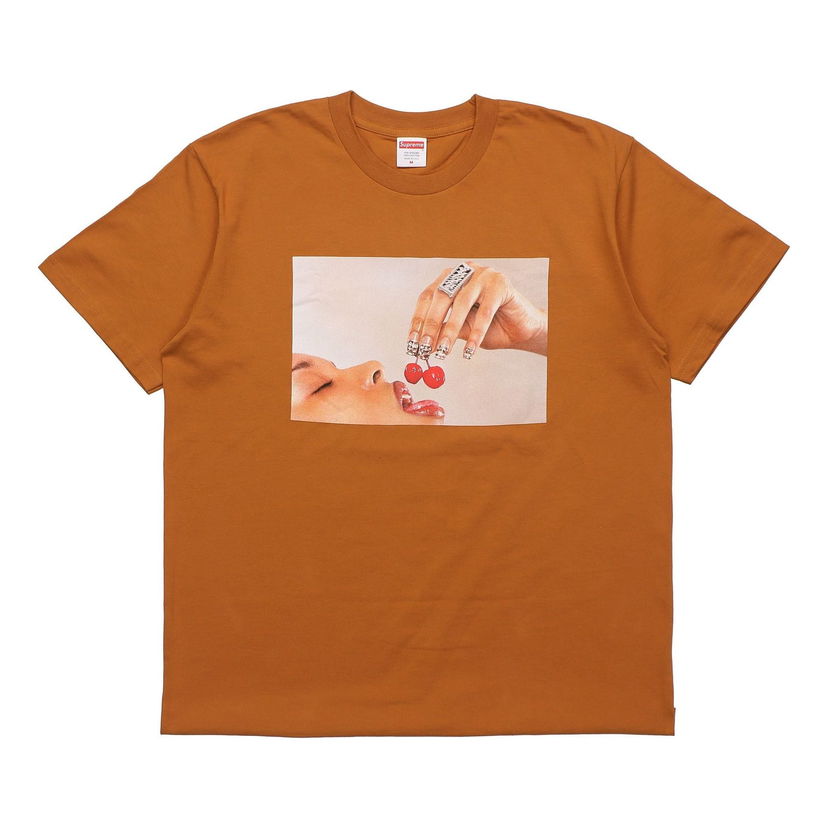 Tričko Supreme Cherries Print Short Sleeve T-Shirt Hnedá | SUP-SS20-280