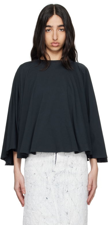Sveter Maison Margiela MM6 Maison Margiela Jersey Batwing Top Čierna | S62NH0038 M20115, 0