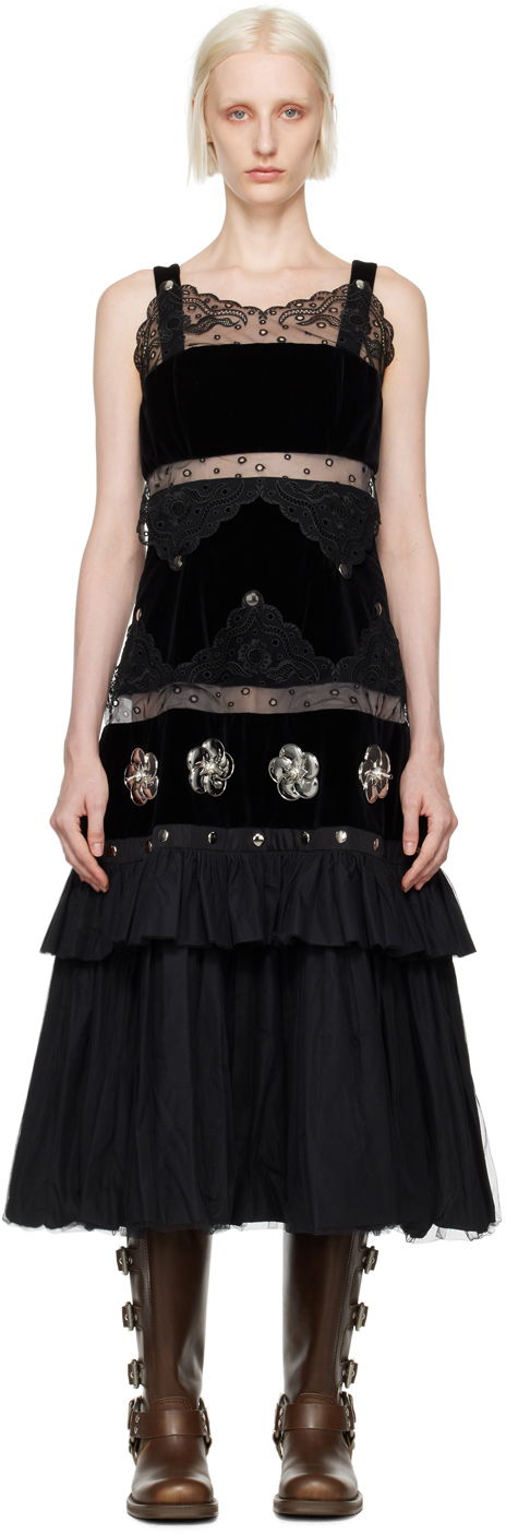 Šaty Chopova Lowena Chopova Lowena Combo Midi Dress Čierna | 1251, 0