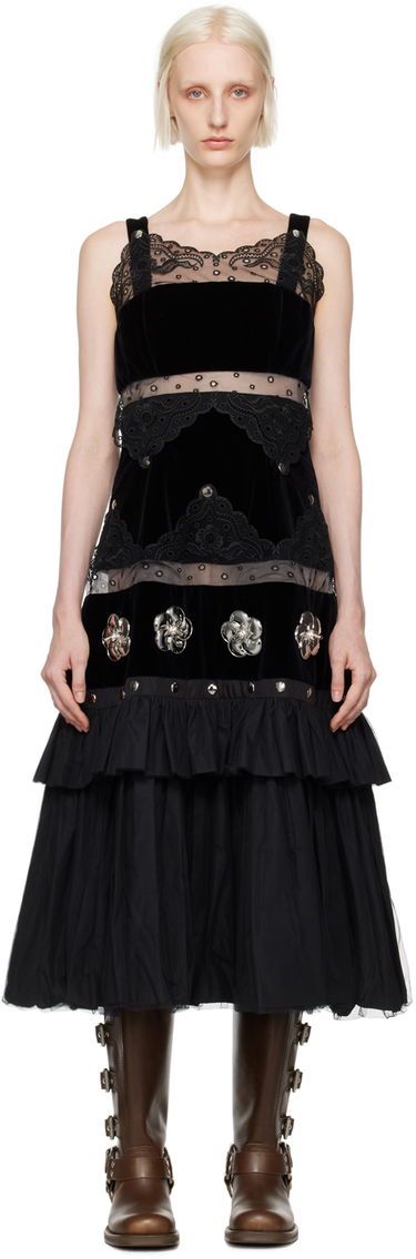 Šaty Chopova Lowena Chopova Lowena Combo Midi Dress Čierna | 1251, 0