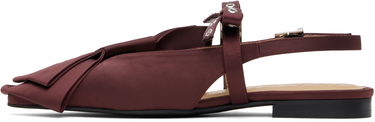 Doplnky GANNI GANNI Big Bow Slingback Flats Vínová | S2860, 2