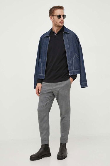 Tričko Barbour Long Sleeve T-Shirt Čierna | MML0705, 1