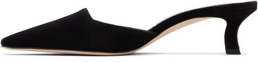 Šperky Manolo Blahnik Manolo Blahnik Moiramu Suede Heeled Mules Čierna | 225-1957, 2