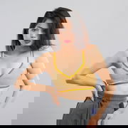 V-Neck Velour Crop Top