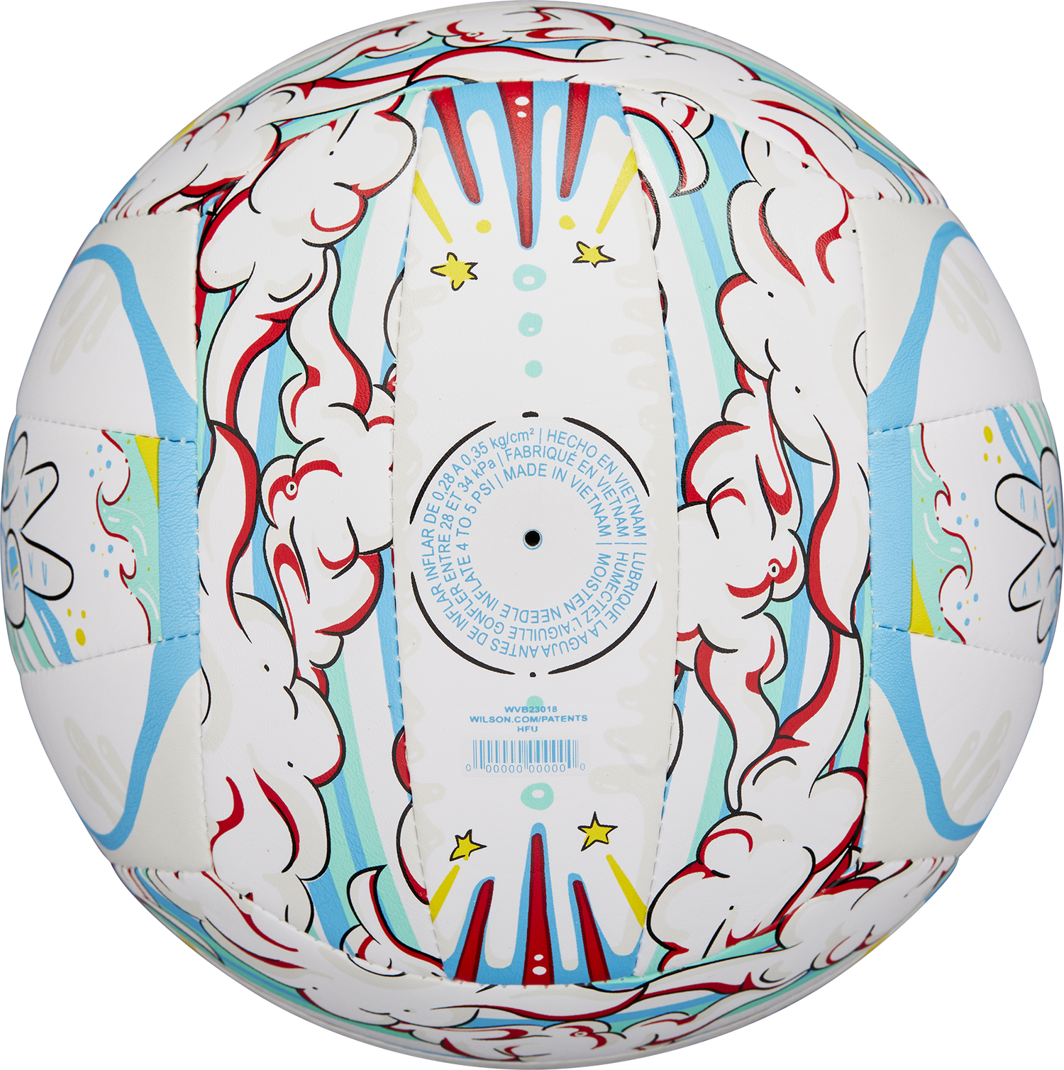 Športový doplnok Wilson Tennis Graffiti Peace Volleyball Training Official Size and Weight Rôznofarebný | wv4008302xbof-wv4008302xbof, 1