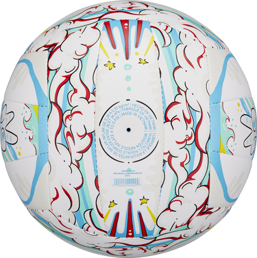 Športový doplnok Wilson Tennis Graffiti Peace Volleyball Training Official Size and Weight Rôznofarebný | wv4008302xbof-wv4008302xbof, 1