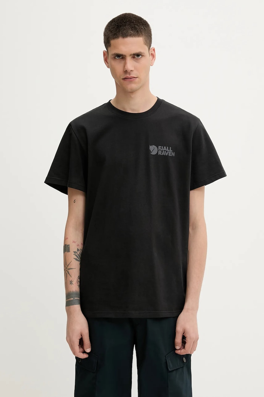 Tričko FJÄLLRÄVEN Fjallraven Heavy Classic Printed T-Shirt Čierna | F12600232, 0
