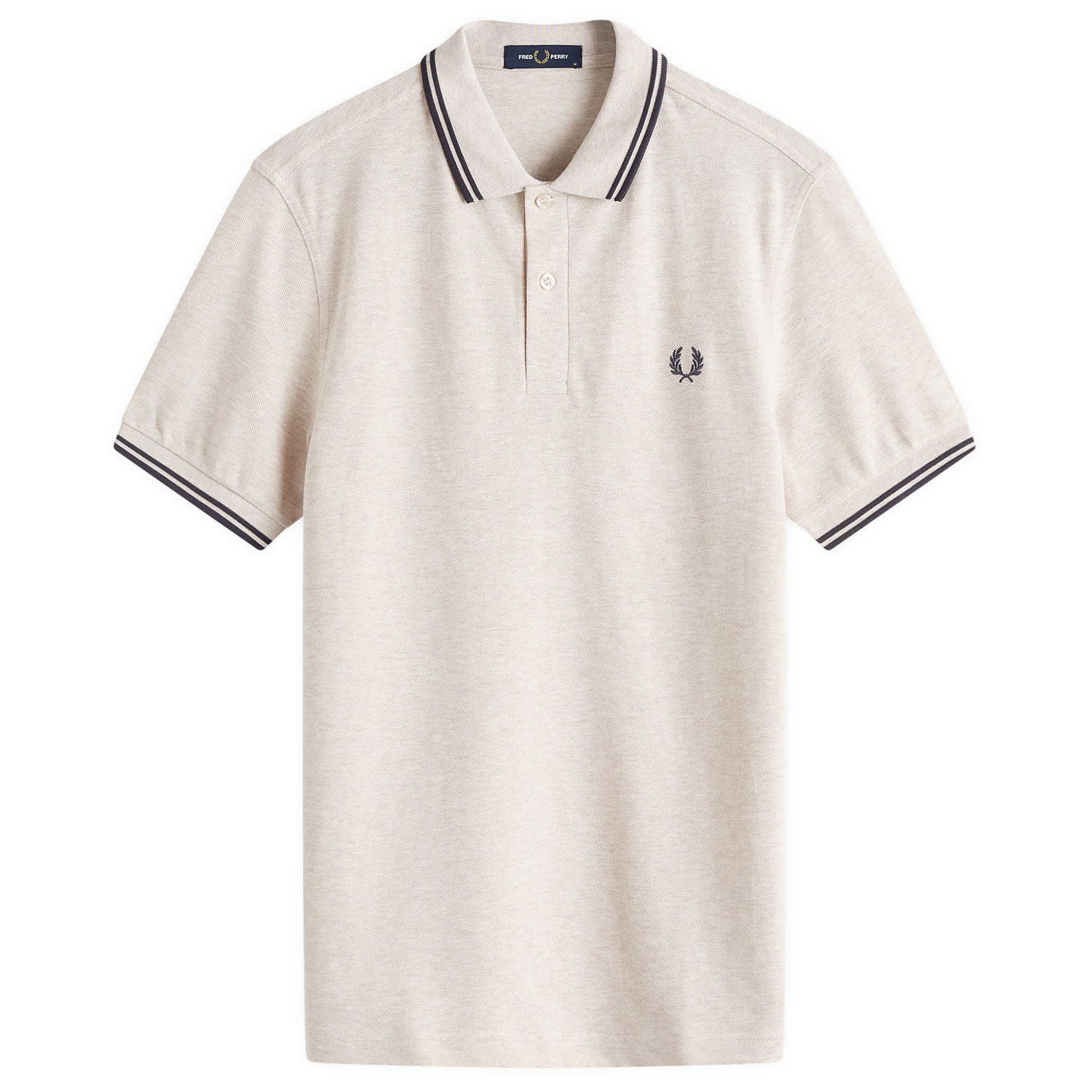 Polo tričko Fred Perry Fred Perry Twin Tipped Polo Shirt, Size Large Béžová | M3600-W50, 0