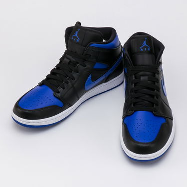 Tenisky a topánky Jordan Air Jordan 1 Mid "Black Hyper Royal" Modrá | 554724-068, 2