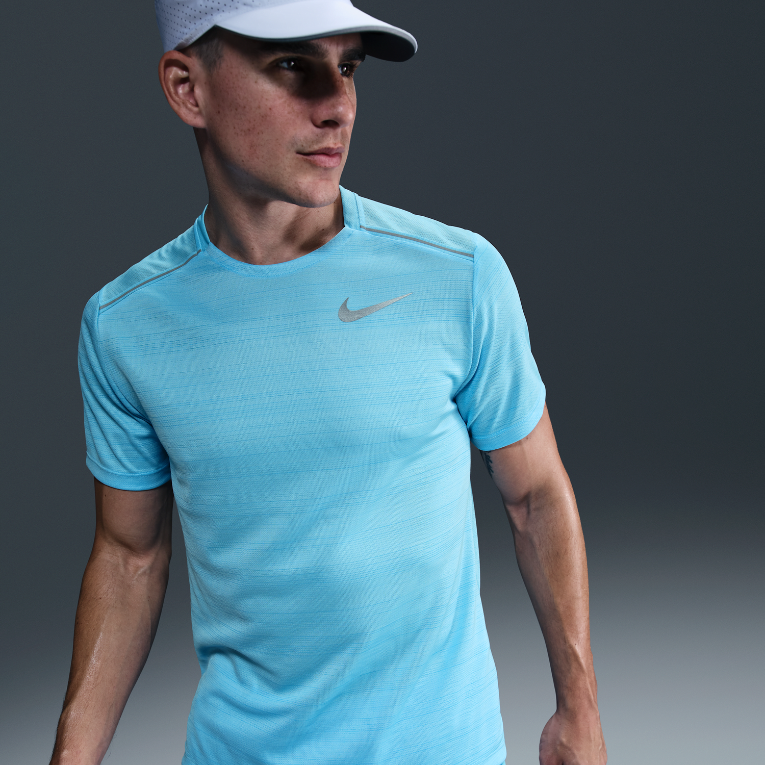 Tričko Nike Nike Miler Running T-Shirt Modrá | FZ4782-409, 0