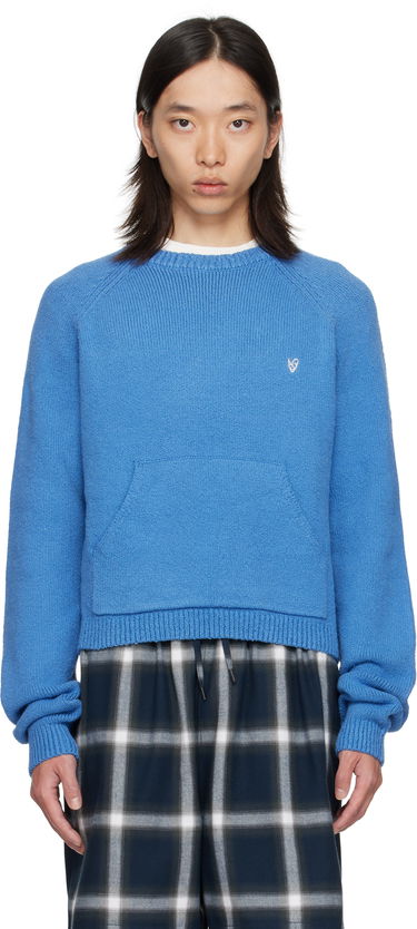 Sveter Acne Studios Blue Crewneck Sweater Modrá | B60382-, 0