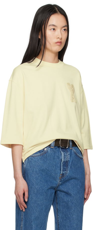 Tričko AMI AMI Paris Ami de Coeur Patch T-Shirt Navy | FTS055.726, 4