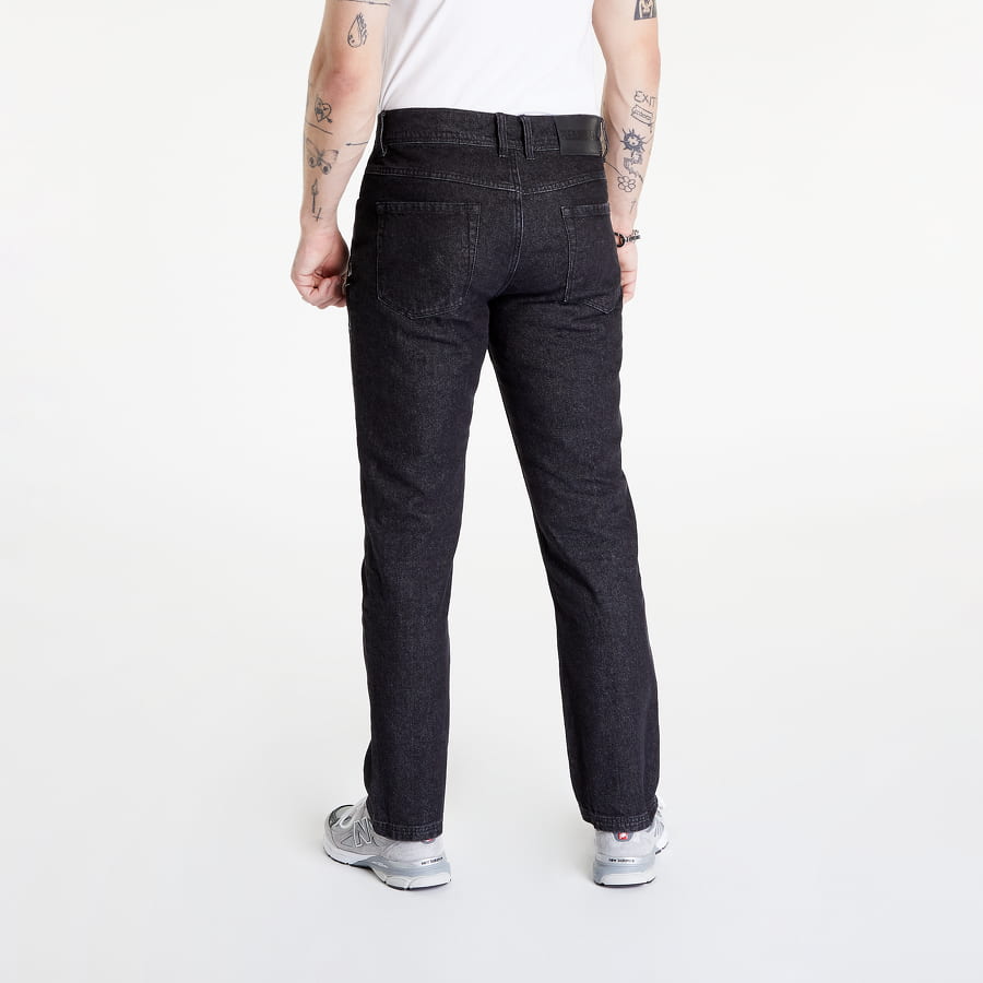 Džínsy Pleasures Shatter Denim Pant Čierna | P22F023 BLACK, 1