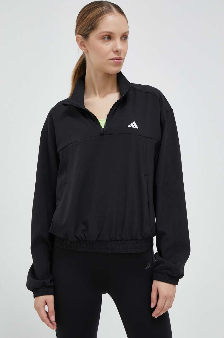 Mikina adidas Performance Training Essentials Hoodie Čierna | HZ5636, 0