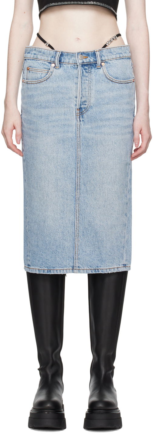 Denim Midi Skirt