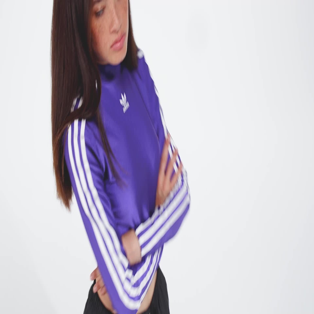 3-Stripes Cropped Long Sleeve Tee