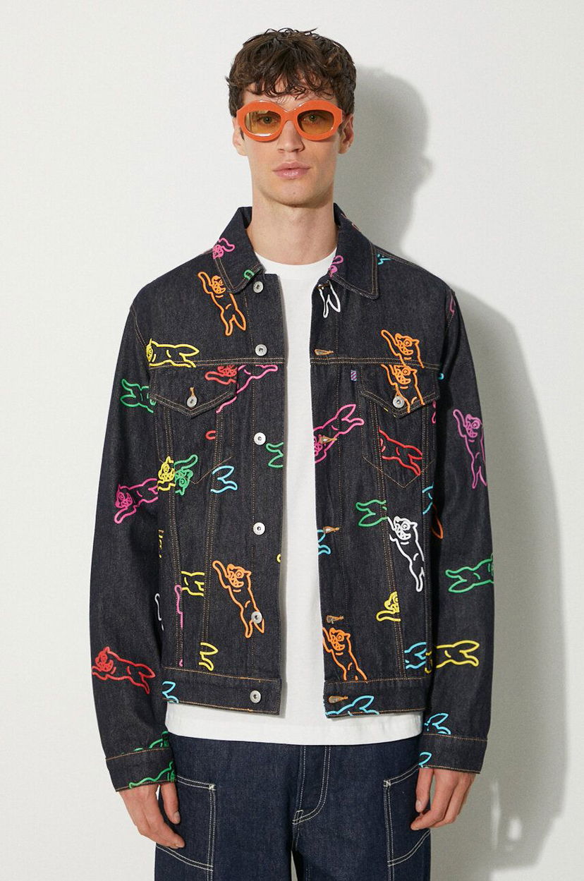 Bunda BBC IceCream ICECREAM Running Dog Denim Trucker Jacket Navy | IC24245