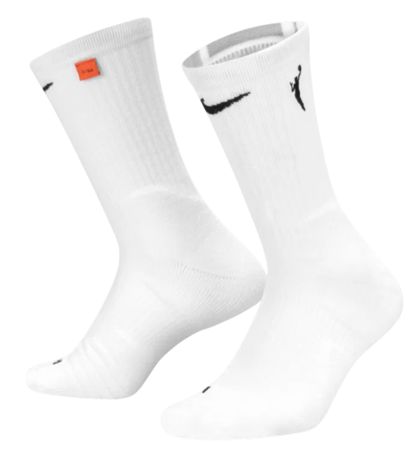 Ponožky Nike WNBA Elite Basketball Socks Biela | dn1035-100