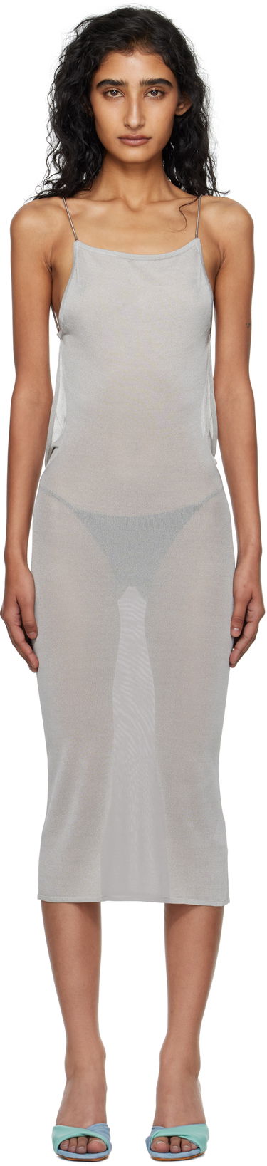 Šaty Miaou Miaou Awa Maxi Dress Šedá | 5076MKTMSL, 0
