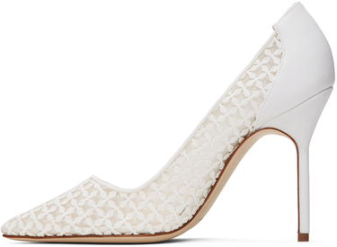 Doplnky Manolo Blahnik Manolo Blahnik BBLA Lace Pumps Biela | 423-1744, 2