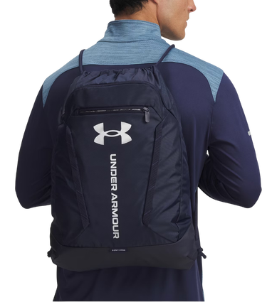 Športový vak Under Armour Hustle Drawstring Sackpack with Storm Technology Navy | 6000519-410, 4