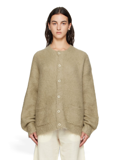 Sveter Acne Studios Brushed Cardigan Béžová | B60288-