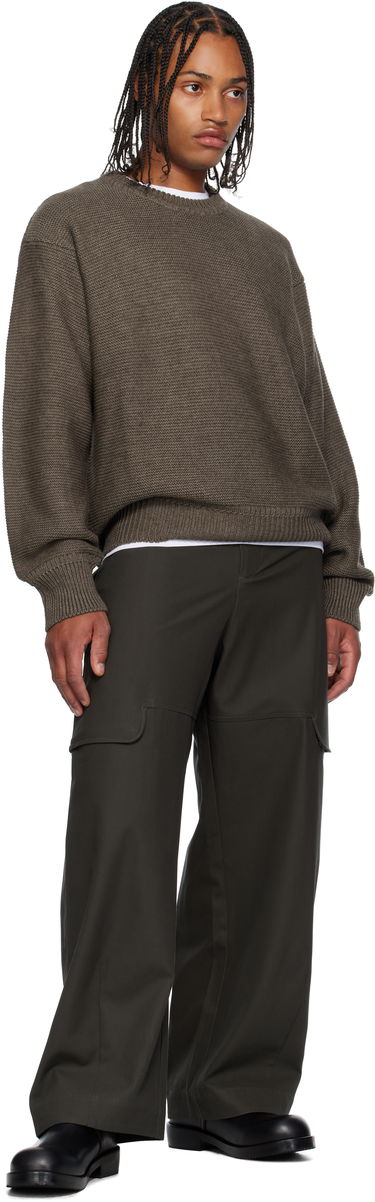 Sveter sage NATION Sage Nation Mackenzie Knit Wool Sweater Hnedá | S064 MACKENZIE KNIT WOOL MUSHR, 3