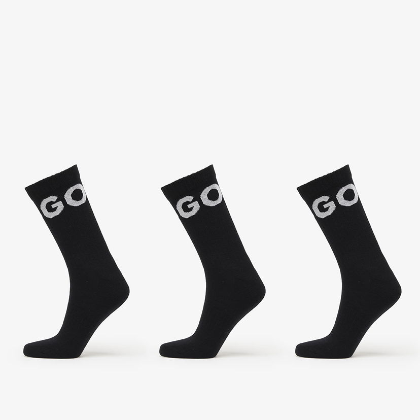Ponožky BOSS Hugo Boss 3-Pack Iconic Crew Socks Čierna | 50531517-001