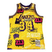 Los Angeles Lakers Graffiti Print Basketball Jersey