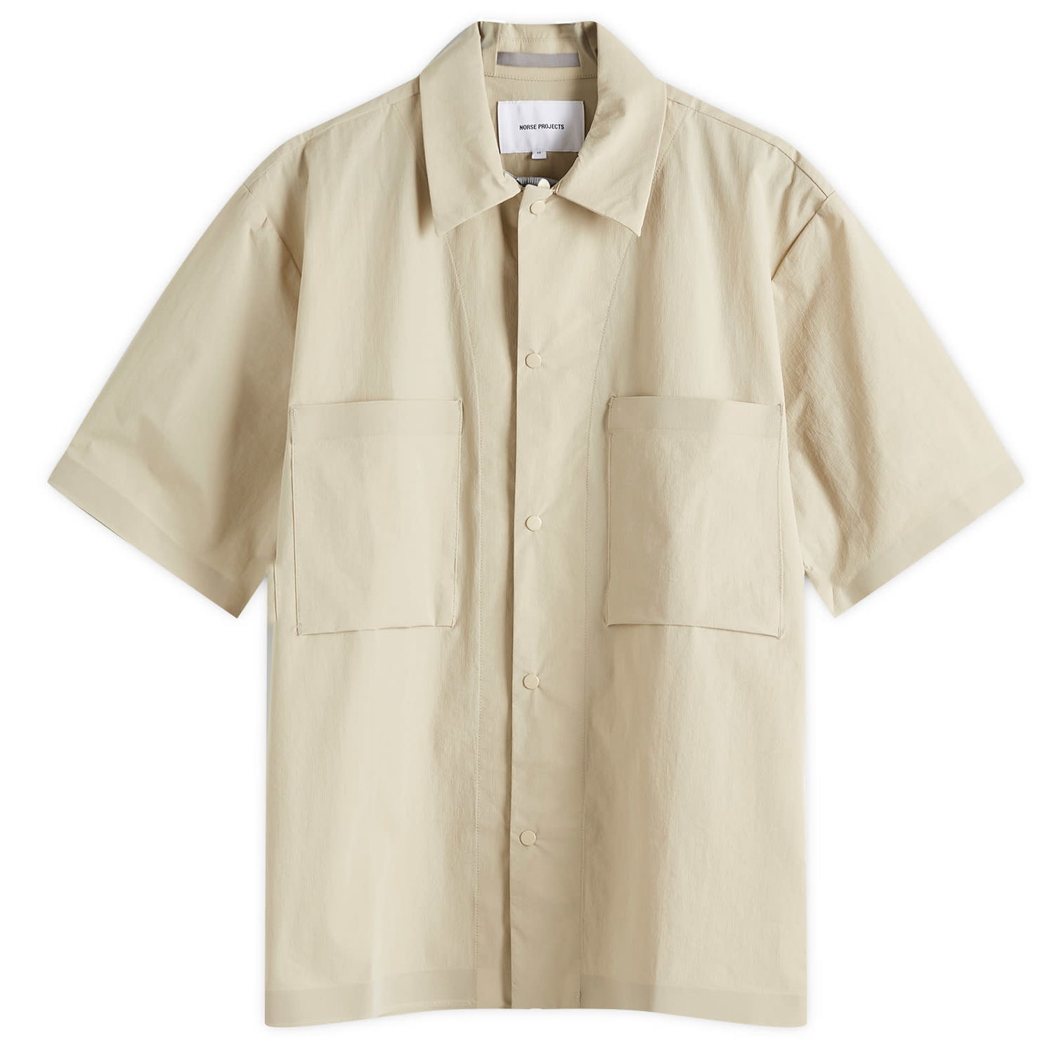 Košeľa NORSE PROJECTS Norse Projects Hermann Travel Light Short Sleeve Shirt, Size Large Béžová | N40-0824-0920, 0