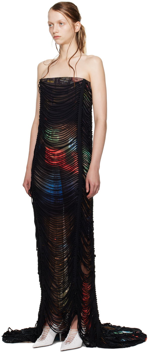 Shayne Oliver Edition 'The Long Slashed City' Maxi Dress