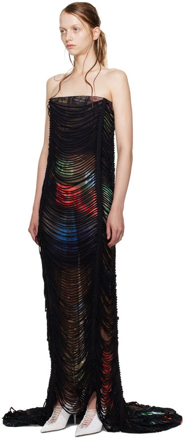 Šaty Jean Paul Gaultier Shayne Oliver Edition 'The Long Slashed City' Maxi Dress Čierna | 24/27-F-RO148-T551-60405030, 3