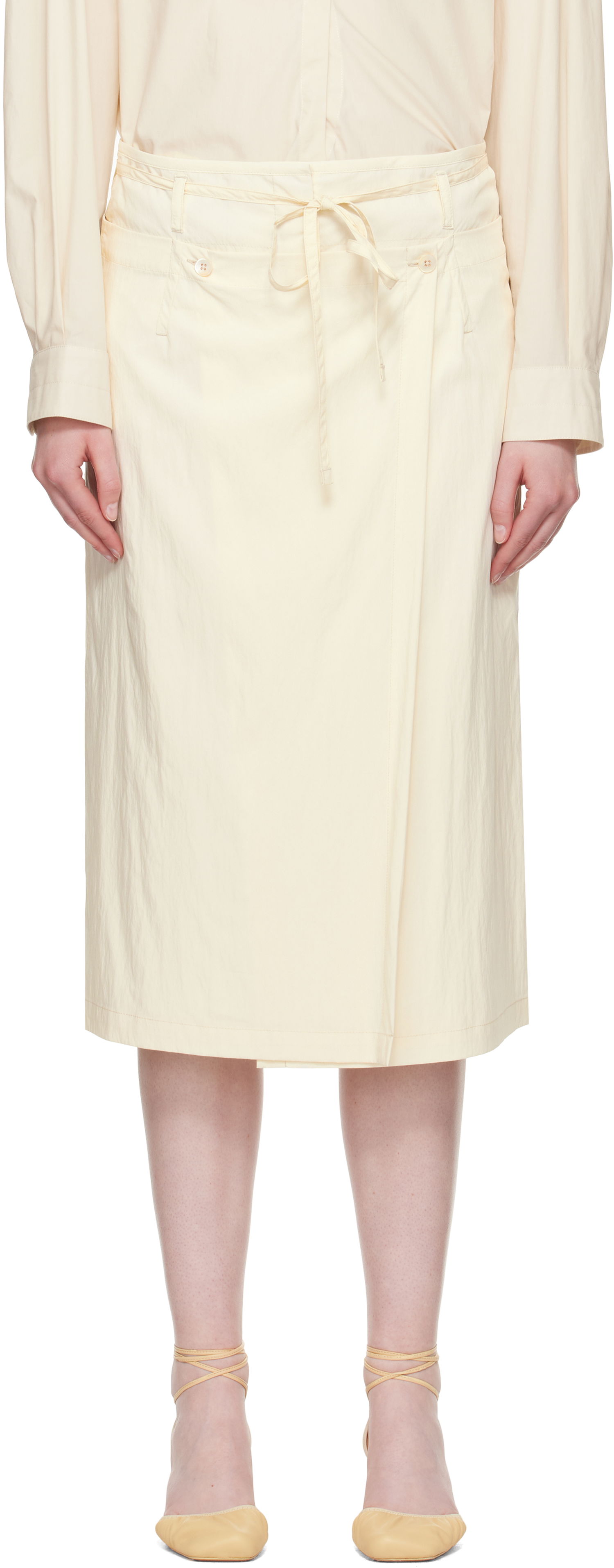 Sukňa LEMAIRE Lemaire Convertible Midi Skirt Žltá | SK1045 LF1370, 0